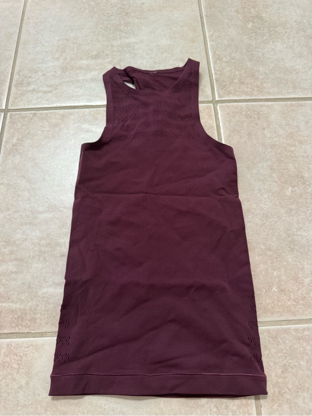 lululemon athletica Deep Burgundy Racerback Tank
